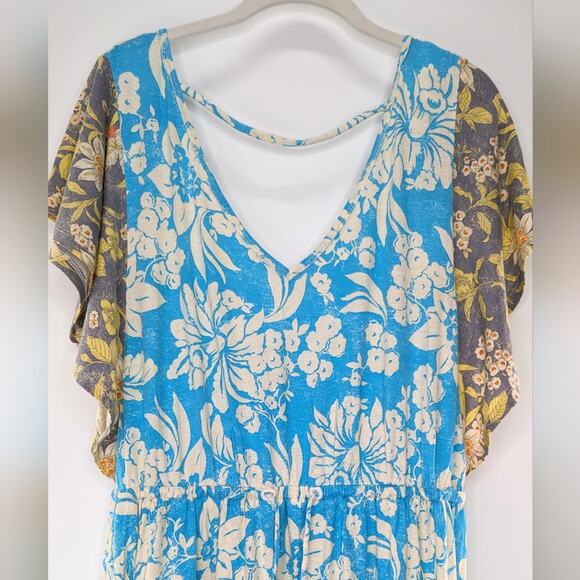 Anthropologie Daily Practice Summer Bright Tiered Dress Small - Picture 4 of 7